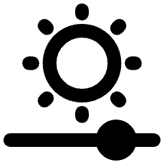 Brightness Slider Horizontal Icon from Plump Remix Set