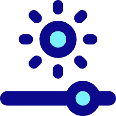 Brightness Slider Horizontal Icon from Core Pop Set
