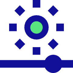 Brightness Slider Horizontal Icon from Sharp Pop Set