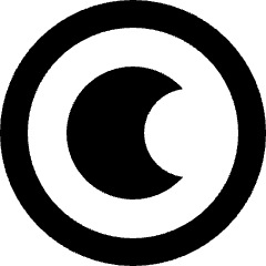 Dark Dislay Mode Icon from Sharp Remix Set
