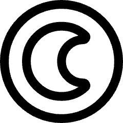 Dark Dislay Mode Icon from Core Line Set