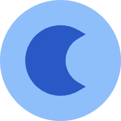 Dark Dislay Mode Icon from Sharp Flat Set