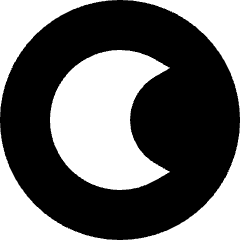 Dark Dislay Mode Icon from Sharp Solid Set