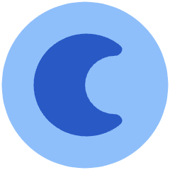 Dark Dislay Mode Icon from Plump Flat Set