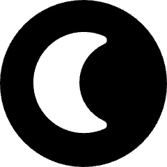 Dark Display Mode Icon from Micro Solid Set