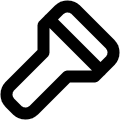 Flashlight Icon from Micro Line Set
