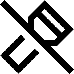 Flashlight Off Icon from Sharp Line Set