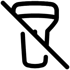 Flashlight Off Icon from Plump Line Set
