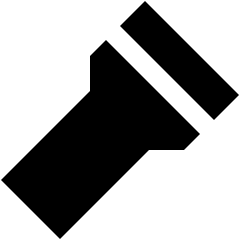 Flashlight Icon from Sharp Solid Set