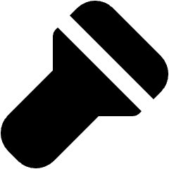 Flashlight Icon from Micro Solid Set