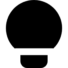 Light Bulb Icon from Micro Solid Set