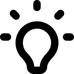 Light Bulb On Icon from Micro Line Set