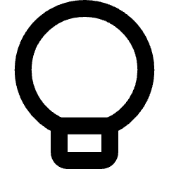 Light Bulb Icon from Micro Line Set