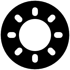 Light Display Mode Icon from Plump Solid Set