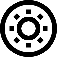 Light Display Mode Icon from Sharp Line Set