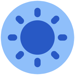 Light Display Mode Icon from Plump Flat Set