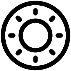 Light Display Mode Icon from Plump Line Set