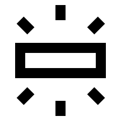 Light Fluorescent Ambient Icon from Sharp Line Set