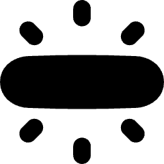 Light Fluorescent Ambient Icon from Flex Solid Set