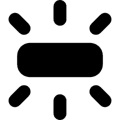 Light Fluorescent Ambient Icon from Core Solid Set