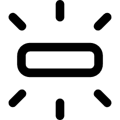 Light Fluorescent Ambient Icon from Core Line Set