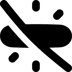 Light Fluorescent Ambient Off Disable Icon from Flex Solid Set