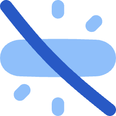 Light Fluorescent Ambient Off Disable Icon from Flex Flat Set