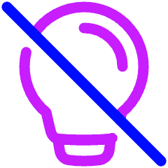 Light Off Icon from Plump Neon Set