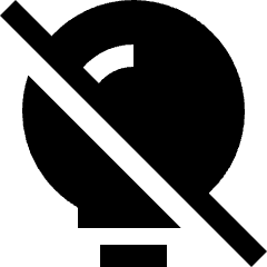 Light Off Icon from Sharp Solid Set