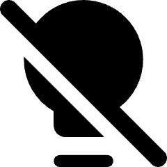 Light Off Icon from Core Solid Set