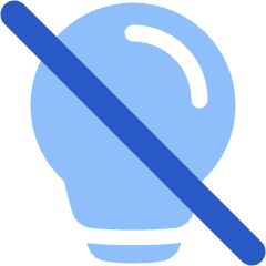 Light Off Icon from Plump Flat Set