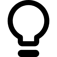 Lightbulb Icon from Core Remix Set