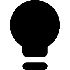 Lightbulb Icon from Core Solid Set