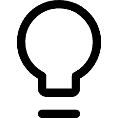 Lightbulb Icon from Core Line Set