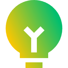 Lightbulb Icon from Sharp Gradient Set
