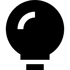 Lightbulb Icon from Sharp Solid Set