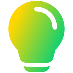 Lightbulb Icon from Plump Gradient Set