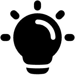 Lightbulb On Icon from Plump Solid Set
