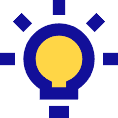 Lightbulb On Icon from Sharp Pop Set