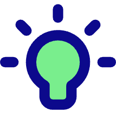 Lightbulb On Icon from Core Pop Set
