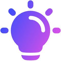 Lightbulb On Icon from Plump Gradient Set