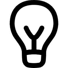 Lightbulb Icon from Flex Line Set