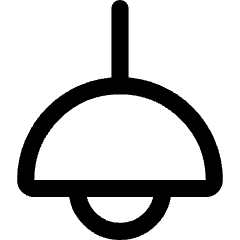 Lighting Decorative Ceiling Lamp Icon from Core Line Set