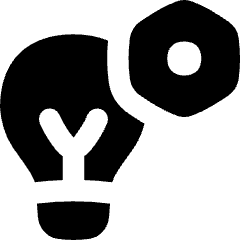 Lighting Setting Bolt Nut Icon from Flex Solid Set