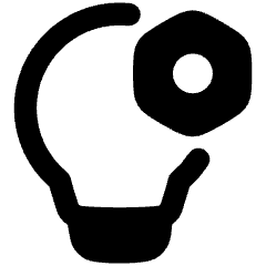 Lighting Setting Bolt Nut Icon from Plump Remix Set