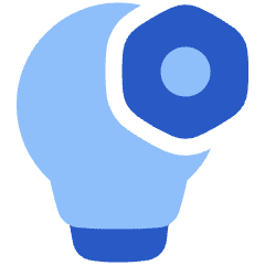 Lighting Setting Bolt Nut Icon from Plump Flat Set