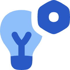 Lighting Setting Bolt Nut Icon from Flex Flat Set