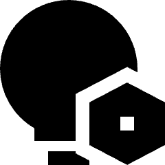 Lighting Setting Bolt Nut Icon from Sharp Solid Set