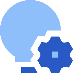 Lighting Setting Gear Icon from Sharp Flat Set