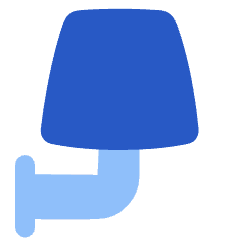 Lighting Wall Lamp Icon from Plump Flat Set